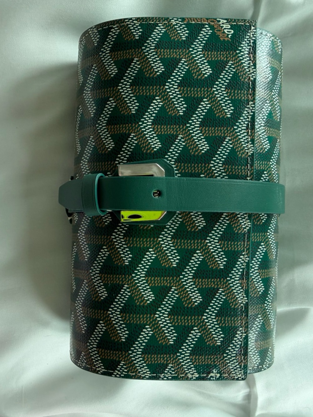 Goyard Emerald Green Leather watchRoll Case extremely limited !